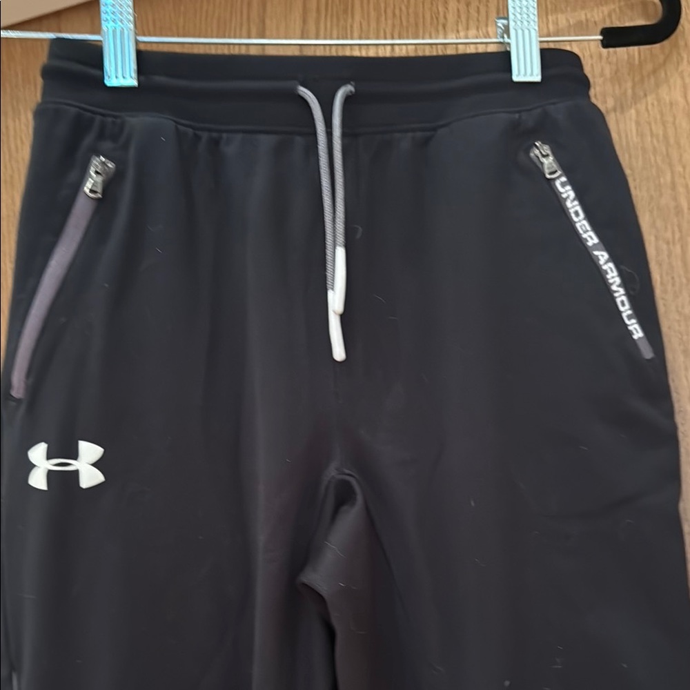 Under Armour black Joggers with zip Pockets
